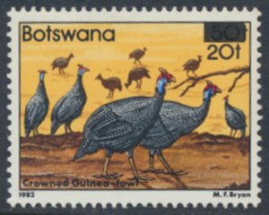 Botswana  SC# 481  MNH   Wildlife surcharged  see details/scans 