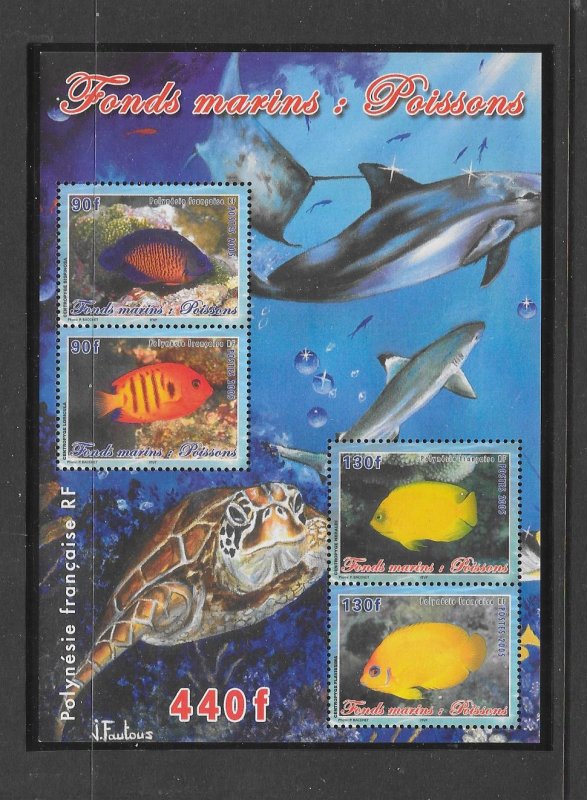 FISH - FRENCH POLYNESIA #896a  MNH