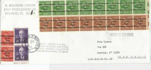 United States America 1992 Orlando FL Cancel Multiple Strip Stamps Cover Rf23442