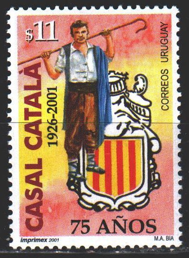 Uruguay. 2001. 2591. Catalan Association in Uruguay. MNH.