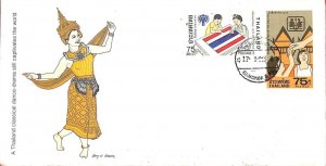 aa7088 - Thailand - Postal History - FDC COVER  1979 -  Year of Child CHILDREN