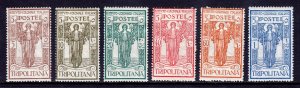 Tripolitania - Scott #B7-B12 - MH - A bit of creasing - SCV $6.60