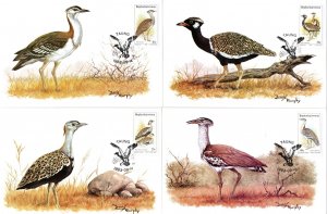 Bophuthatswana - 1983 Birds of the Veld Maxi Card Set SG 112-115