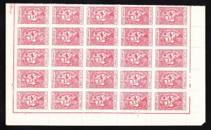 MOMEN: SAUDI ARABIA SC #RA4 1943 HALF SHEET MINT OG NH LOT #65605