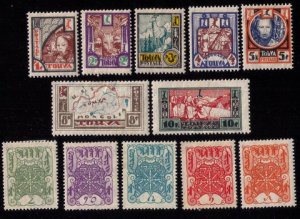 Tannu Tuva 1926-1927 MH Lot,of Twelve F-VF