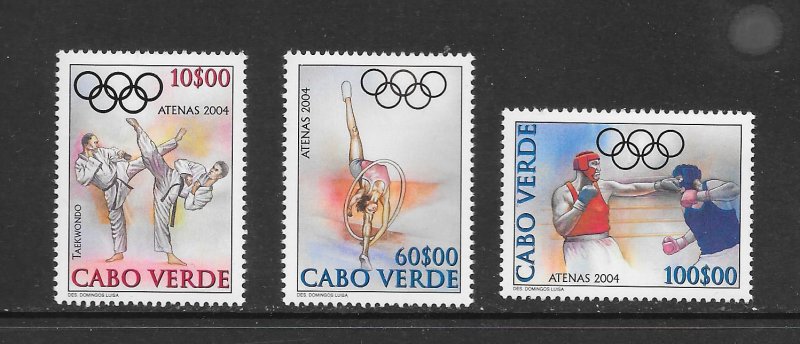 CAPE VERDE #826-8 ATHENS OLYMPICS MNH