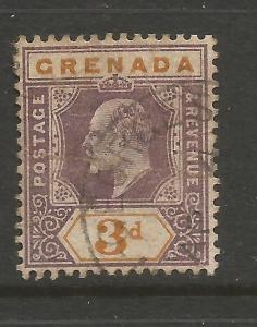 GRENADA 1902  3d   KEVII  FU    SG 61   