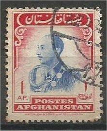 AFGHANISTAN, 1957, used 1af, Zahir Shah, Scott 451