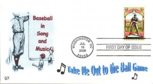 #4341 Take Me Out to the Ballgame QCR FDC