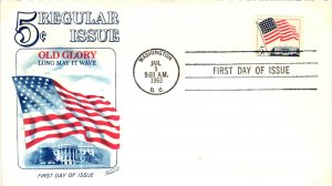 1208 American Flag - Fleetwood Cachet