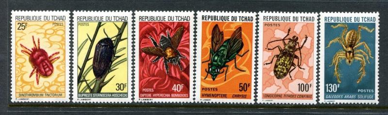 Chad 295-300, MNH, Insects Beetles. x24057