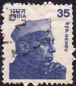 India 844 - Used - 35p J. Nehru (1980) (cv $0.80)