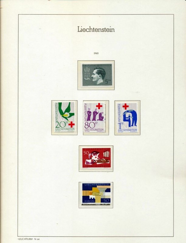Liechtenstein 1959/64 MNH Europa Arms Art (60+Items) Seq222