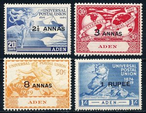 Aden #32-35  Set of 4 MNH