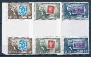 [117096] Norfolk Island 1979 Sir Rowland Hill stamps on stamps Gutter pair MNH