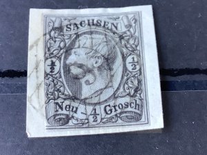 Saxony 1855 Grid Number 9  for Zwickau  Cancel Stamp 57173