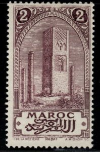 French Morocco Scott 56 MH* Tower of Hassan stamp typical centering