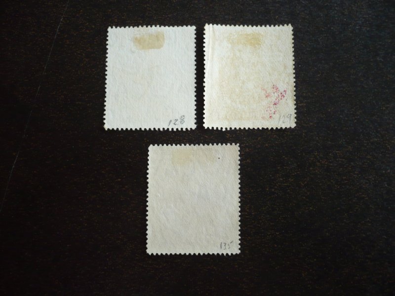 Stamps - Barbados - Scott# 128,129,135 - Used Part Set of 3 Stamps