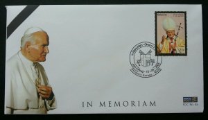 Malta In Memorial 2005 Pope Religion Culture Leader (stamp FDC)