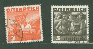 Austria #378-9 Used Single (Complete Set)