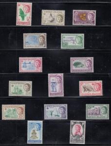 CAYMAN ISLANDS # 153-167 VF-MNH QEII VARIOUS ISLAND SCENES CAT VALUE $96