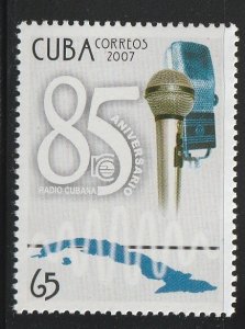 Cuba 2007 Radio Cubana 85th anniv Sc 4730 MNH A3083
