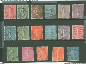 France #138-154  Single (Complete Set)