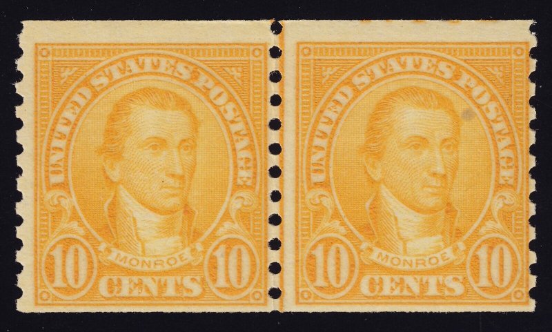 US Scott 603 Coil Line Pair Mint NH OG Lot AC401 5 