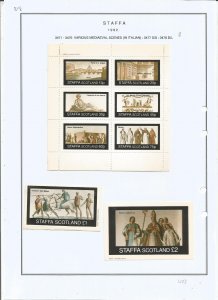 STAFFA - 1982 - Mediaeval Scenes - Sheets - Mint Light Hinged -Private Issue