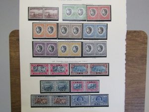 SOUTH WEST AFRICA 1937-1949 GVI Collection hinged mint complete - 30185