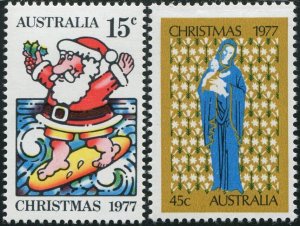 Australia 1977 SG655 Christmas set MNH