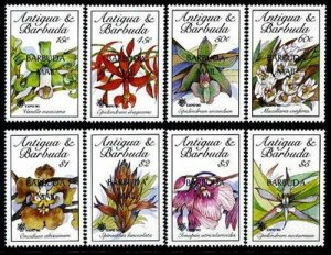 HERRICKSTAMP BARBUDA Sc.# 1113-20 Orchids Flowers Stamps Mint NH