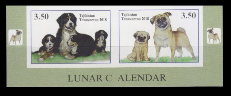 2018 Tajikistan  782b-783bPaar+Tab Dogs 20,00 €