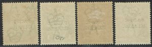 NWPI NEW GUINEA 1918 KGV RANGE TO 2D WITH 1/2D MULIPLE WMK 