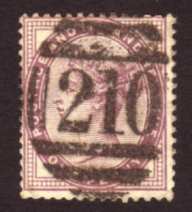 Great Britain 1881 Sc#89, SG#172 1d Queen Victoria Die2 USED.