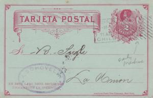 Chile 2 Used Postal Cards 1910 & 1911