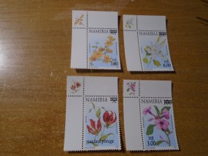 Nambia  #  959-62  MNH  Flowers