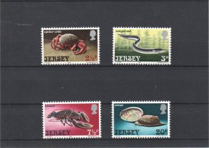 Jersey 1974 - Marine Life - 1st Issue - SG 99-102 MNH