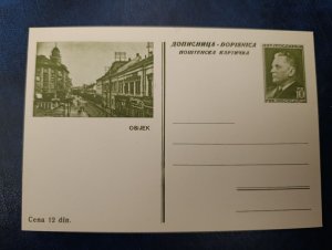 1950s Yugoslavia, Croatia - Osijek, 10 dinars unused Tito stationery