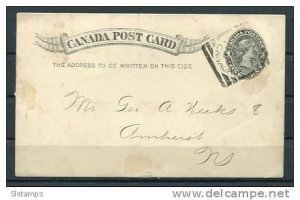 Canada 1895 Postal Statioanary Card