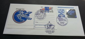 USA US Russia Joint Issue Space Project 1990 Astronomy (joint FDC *Hologram Rare