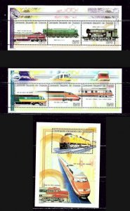 Comoro Is 941-43 MNH 1999 Locomotives