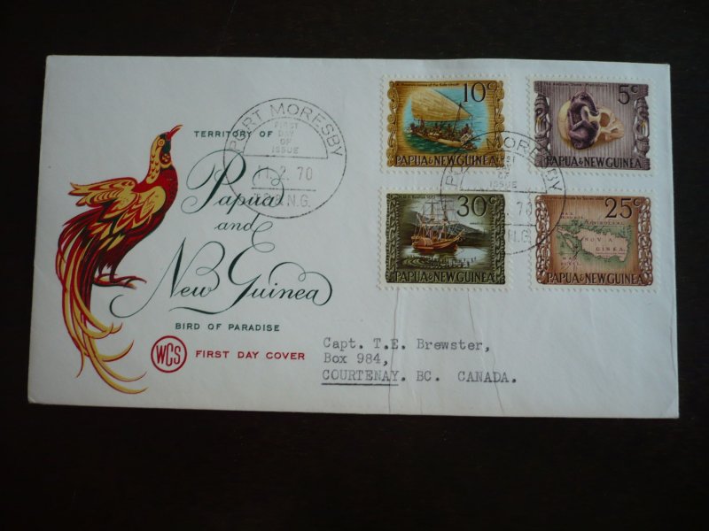 Postal History - Papua New Guinea - Scott# 297-300 - First Day Cover