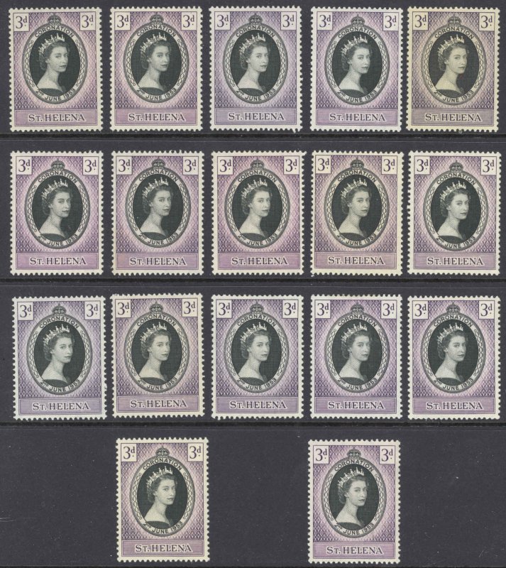 St. Helena Sc# 139 MNH Lot/17 1953 3p Coronation Issue