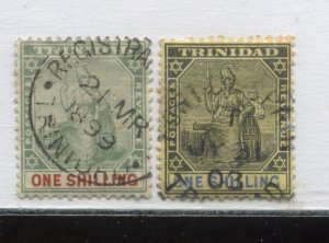 Trinidad 2 different 1/ stamps used