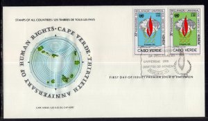 Cape Verde 393-394 U/A FDC