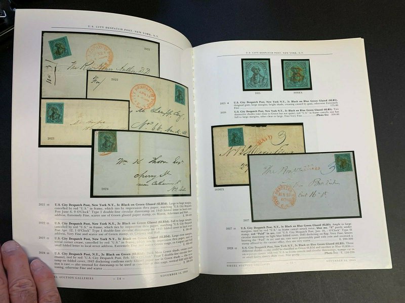 U.S. Stamps Issued Before July 1845, Robert A. Siegel, Sale #868, Nov. 14, 2003