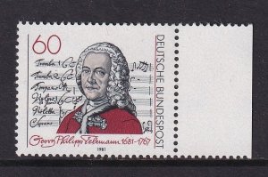 Germany  #1344  MNH  1981  Telemann   composer