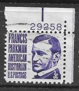 USA 1281: 3c Francis Parkman, used, VF