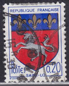 France 1143 Arms of Saint Lo 1966